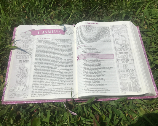 Personalized ESV Journaling Bible | My Creative Coloring Bible for Girls | Metallic Pink | Faux Leather