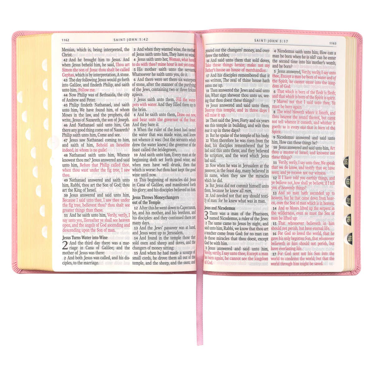 Personalized KJV Giant Print Bible – Pink Faux Leather, 14-Point Text, Free “He Restores My Soul” Journal, Debossed Bible