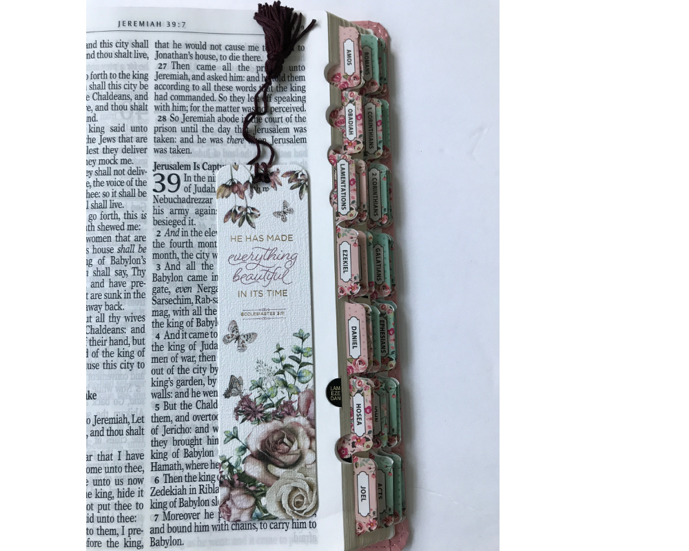 Personalized and tabs Pink KJV Giant Print Bible | LeatherSoft Cover